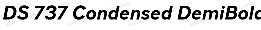 DS 737 Condensed DemiBold字体转换